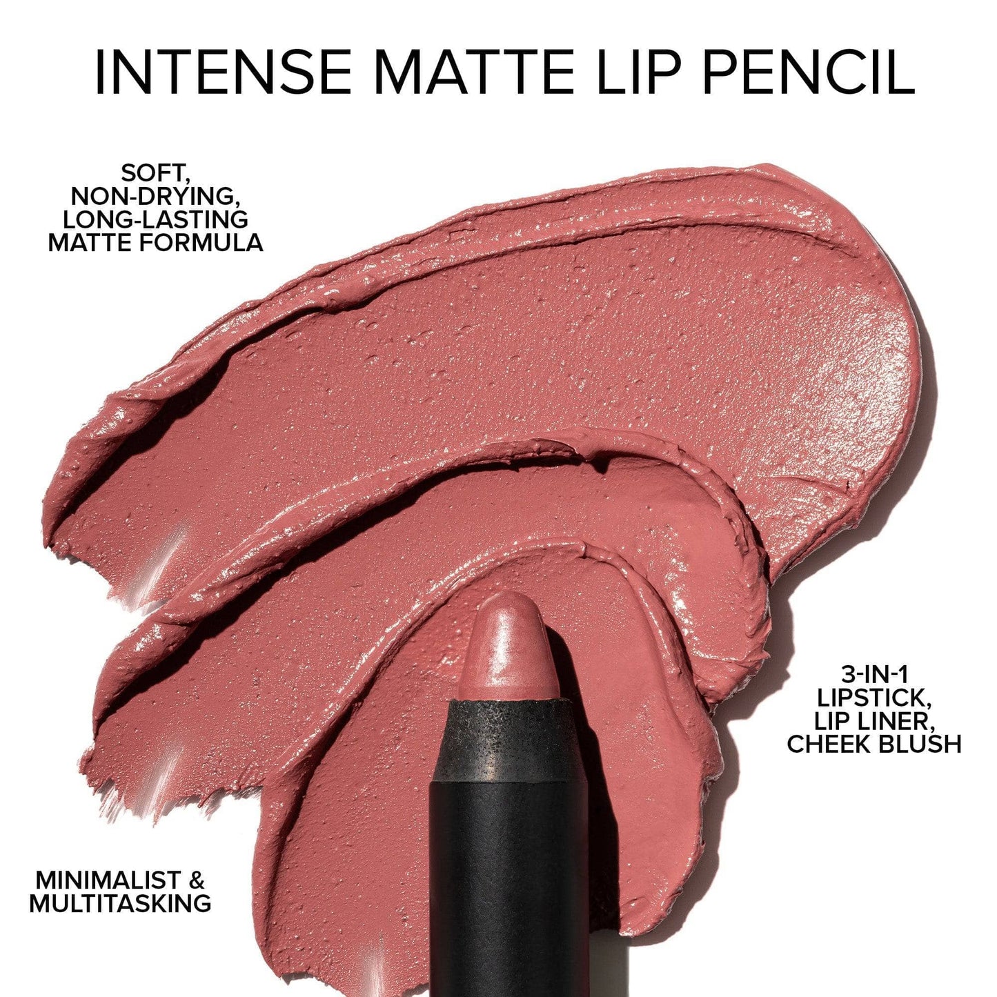 Intense Matte Lip + Cheek - Matte Lipstick Pencil - Kiss - Sale