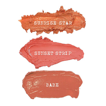 Sunset Nudes Mini Kit texture swatches