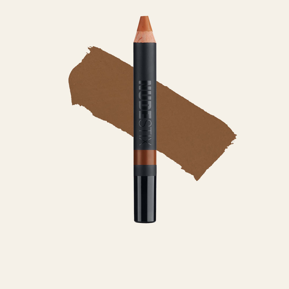 Concealer pencil in shade deep 8 with texture swatch