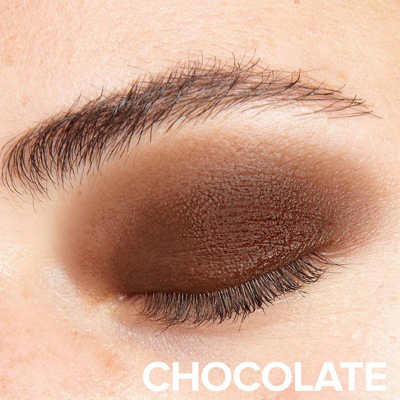 Chocolate, Person wearing Magnetic Matte Eye Color in Chocolate (9044653831) (6606764671069) exclusivelilacsky (6627636674653)