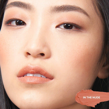 Asian girl wearing Nudies Blush Stick in shade In The Nude